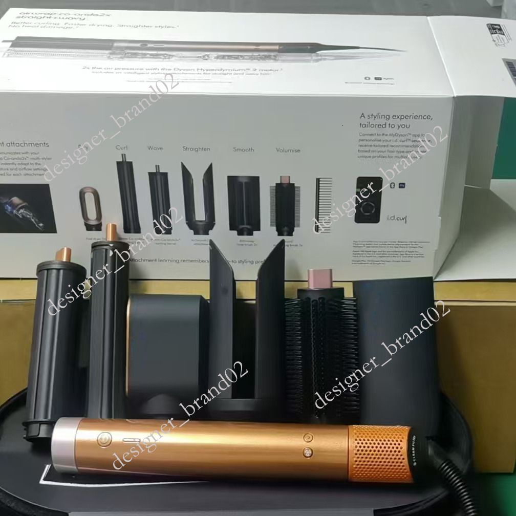 Hair Airwrap Hair Curler Complete Long Curling Iron Origin Multi-styler Dryer Straightener C0-anda 2x Hot Air Styler Auto Hair Dryer Flat Iron Salon Professional - 9 of 9