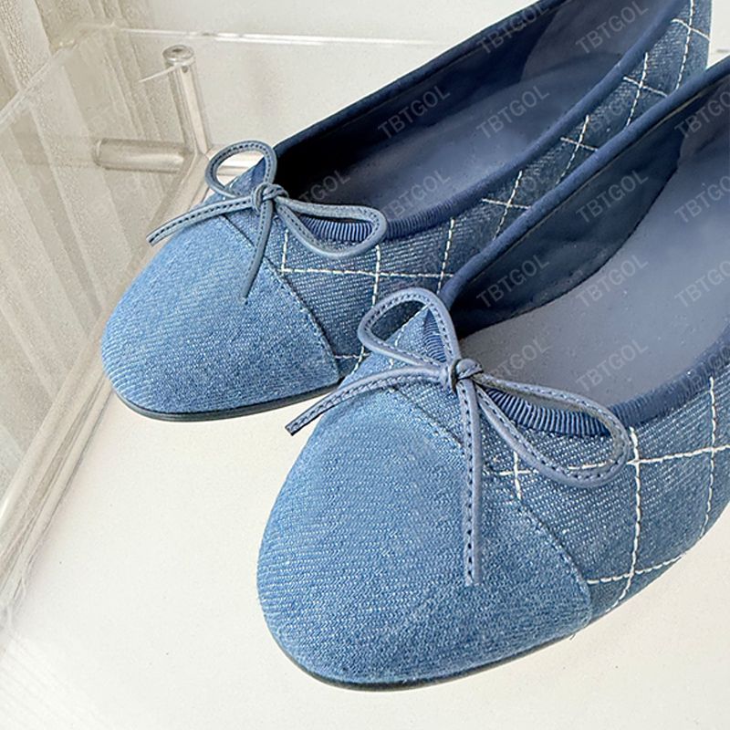 Free Shipping Mesh Flats Designer Ballerine Shoes Classic Women Bow Sandals Slides Fashion Ballet Flat Summer Party Dress Shoes 1057 - 8 of 8