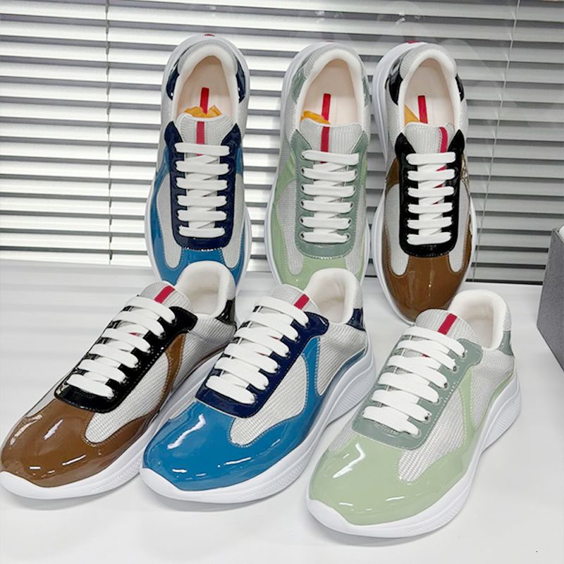 New Men Women Americas Cup Sneakers Designer Mesh Sport Shoe Retro Multicolor Lace-up Casual Shoes Outdoor Runner Trainers Daily Footwear 53 - 2 of 9