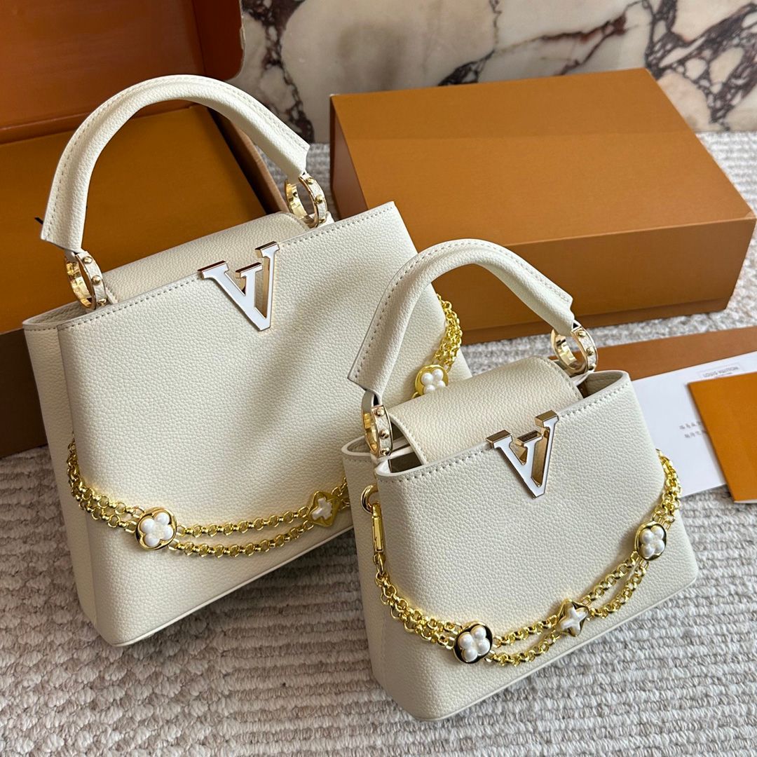 10A Capucines Designer Bag shoulder bag tote bag CrossBody Womens Leather Evenning bags Fashionable Shoulder Clutch Bags high quality shopping bags Lady bags - 4 of 7