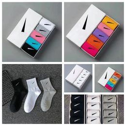 Mens socks women cotton socks mens designer mens socks soft breathable sports stockings medium summer basketball football socks cotton sports socks 5PC/LOT - guangzhoubuy