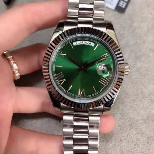 U1 Factory St9 Steel News Men Watches Green Dial Automatic Mechanics 41MM Sapphire Glass Stainless mens watch - Watches - guangzhoubuy
