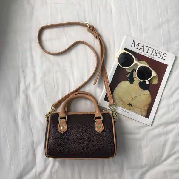 Wholesale new mini boston bags Canvas genuine leather lady messenger bag phone purse fashion satchel nano pillow shoulder bag handbag - Bags, Luggage & Accessories - guangzhoubuy