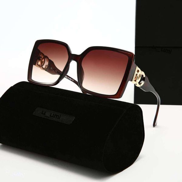 Luxury Designer Sunglasses Oversized Square Acetate Frame Gradient Lens Gold Tone Interlocking High Grade UV400 Protection Fashion DNA dg Eyewear For Women - Fashion Accessories - guangzhoubuy