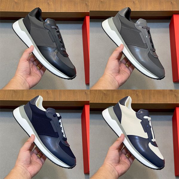 Designer Stylish Men Calfskin Comfortable Sneakers Gancini Men Low Top Sneakers Lightweight Low Top Sneakers Stylish and Versatile Skate Shoes 1041 - Shoes & Accessories - guangzhoubuy