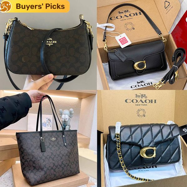 1:1 Correct Emblem teri shoulder bag Designer Handbag New Styles Metal Chain Underarm Bag Tabby Luxury Handbag High-Quality Classic Women's Leather Crossbody Bag - Bags, Luggage & Accessories - guangzhoubuy
