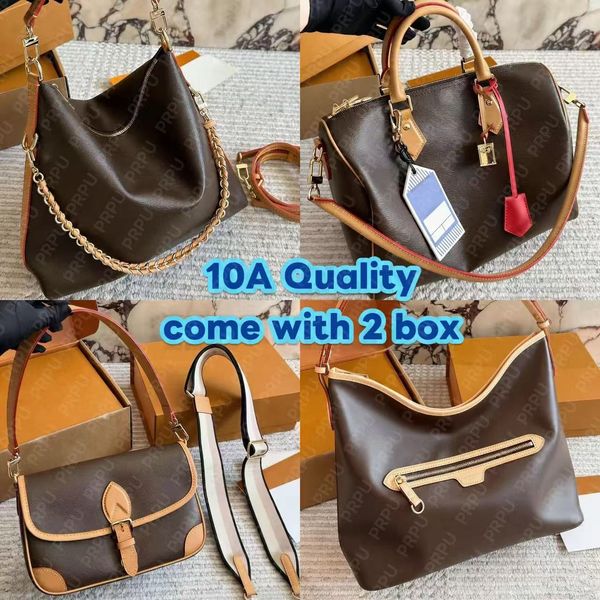 Luxury Genuine Leather Shoulder Bag Women Vintage Boston Crossbody Handbags Rich Texture Large Capacity Commuting Tote Fashion Purse Travel Bag Womens Purse PRPU - Bags, Luggage & Accessories - guangzhoubuy