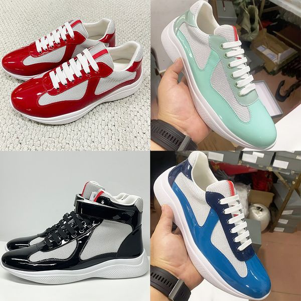 Plus Size EU49 Americas Cup Sneakers 2026 New Colours Designer Casual Sport Shoes Men Women Trainers Patent Leather Mesh Shoes Lace-Up Outdoor Shoes 53 - Shoes & Accessories - guangzhoubuy