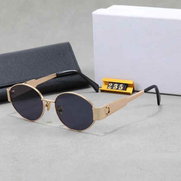 Designer Sunglasses For Women Designer Glasses Ladies Sunglass Metal Full Frame Mirror Woman With Box High Quality - Bags, Shoes & Accs - guangzhoubuy