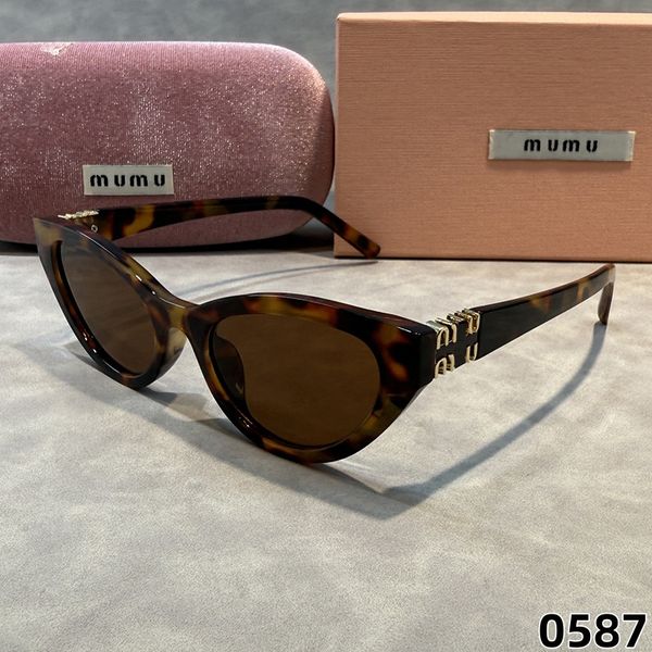 MU Designer Sunglasses For Women UV400 Protection Glasses Black Brown Transparent Tortoise Mens MM Clear Frame Cat Eye Luxury Sunglasses Daily Beach Outdoor - guangzhoubuy