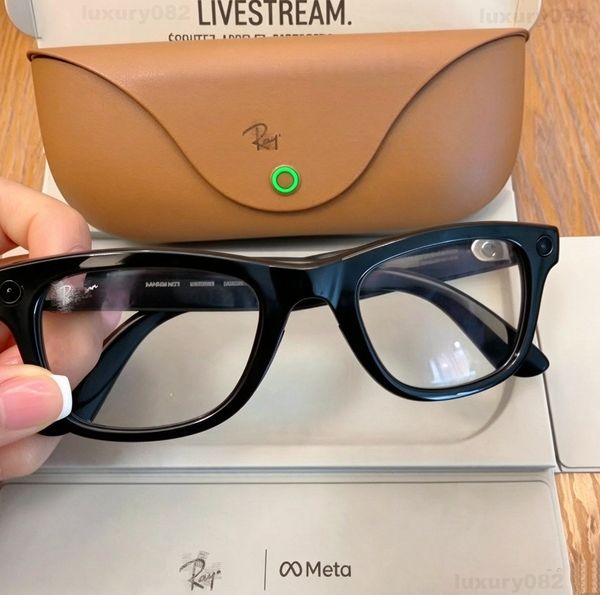 META Glasses RB With Camera Sunglasses Bluetooth Call Anti Shake HD Camera with Video Recording Dual Mic Reduction AI Smart Sunglasses with Charging Case - Bags, Shoes & Accs - guangzhoubuy