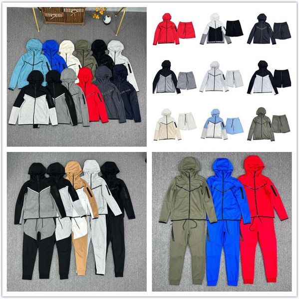 Tech Fleece Mens Womens Hoodies Pants Tracksuits Sports Jackets Space Cotton Trousers Man Tracksuit Bottoms techfleece Man Joggers - Apparel - guangzhoubuy