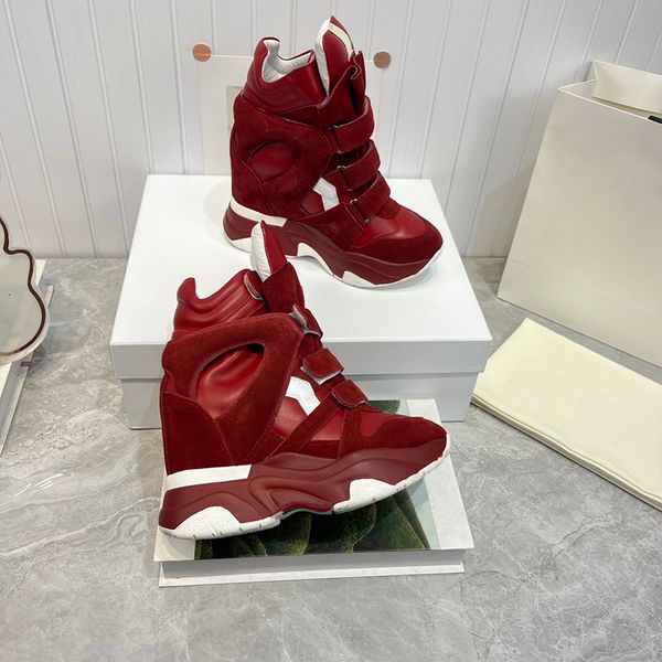 Designer women sneakers stylish high top suede wedge sneakers women platform casual shoes 829 - Bags, Shoes & Accs - guangzhoubuy