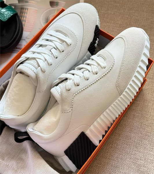 Designer Bouncing Series Sneakers Suede Leather Casual Men Women Trainers Patchwork Mesh Running Shoes Goatskin Breathable Outdoor Sneakers1 - Shoes & Accessories - guangzhoubuy