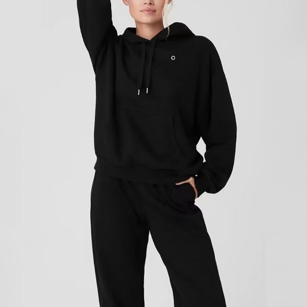 Womens Yoga Pants Hoodies Sweatshirt Designer Pant High Quality Womens Solid Color Yoga Sets High Waist Trousers Sportwear Sweatshirt Black Brown Gym Wear Size XS-L - Sports & Outdoors - guangzhoubuy